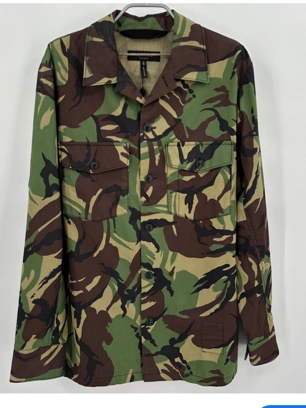 rag & bone Men's Camouflage Button-Down Shirt Jacket - Green/Brown/Black